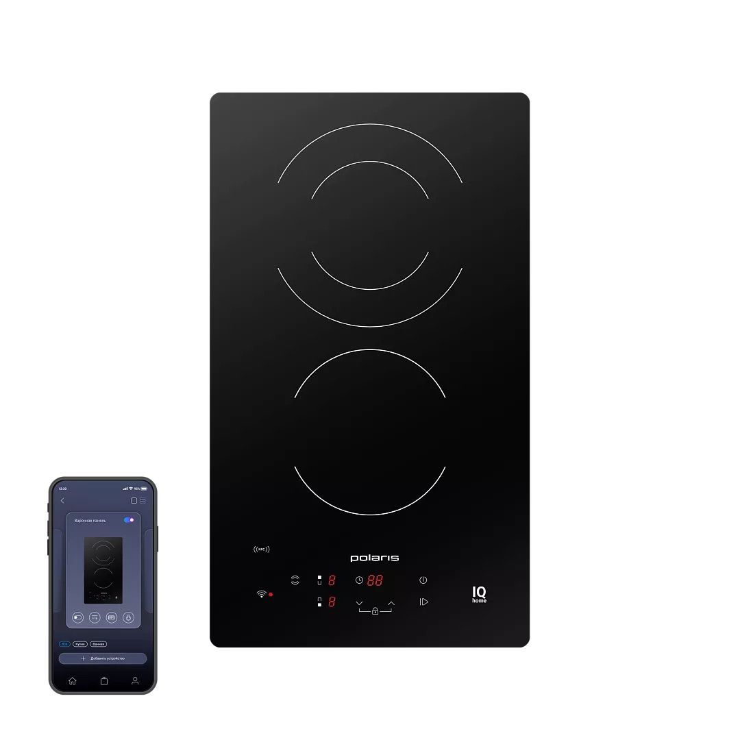 Электрическая варочная панель PBHC3211FB Wi-Fi IQ Home
Электрическая варочная панель PBHC3211FB Wi-Fi IQ Home