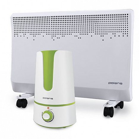 Комплект Конвектор Polaris PCH 2052 + Ультразвуковой увлажнитель воздуха Polaris PUH 5545