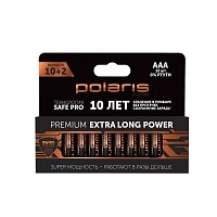 Батарейки щелочные Polaris PB AAA (12шт) Premium
