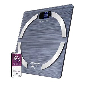 Весы напольные Polaris PWS 1886 IQ Home. Голубой Стальной – купить ...