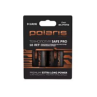 Батарейки щелочные Polaris PB LR20 (D) (2шт) Premium