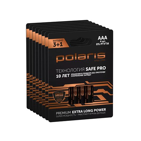 Батарейки щелочные Polaris PB AAA (LR03) (32шт) Premium