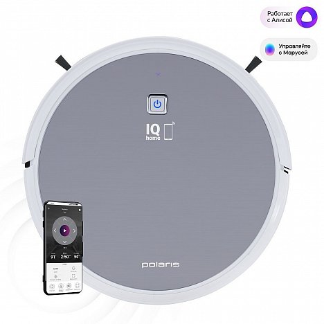 Робот-пылесос Polaris PVCR 4105 WI-FI IQ Home Aqua Серебристый – купить ...