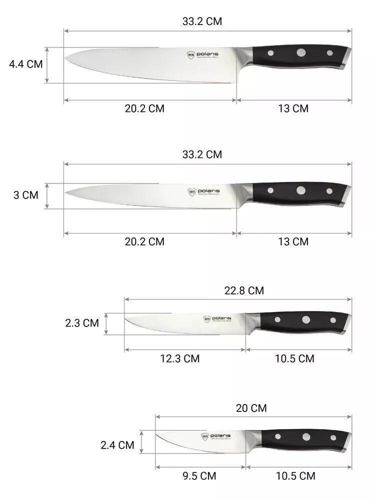 Набор ножей Polaris Cook Master-5SS 5055539172822 - фото 3