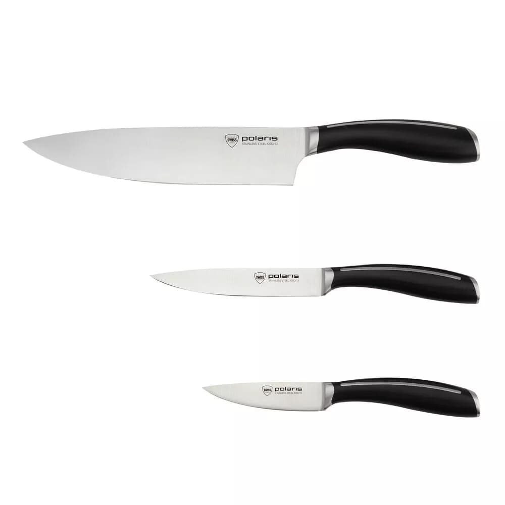 Набор ножей Polaris Stein-3SS кухонный комбайн krups master perfect duo ka51k1 набор для выпечки белый