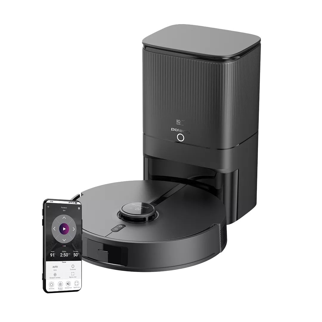 Робот-пылесос с пыленакопителем Polaris PVCRDC 5006 Wi-Fi IQ Home