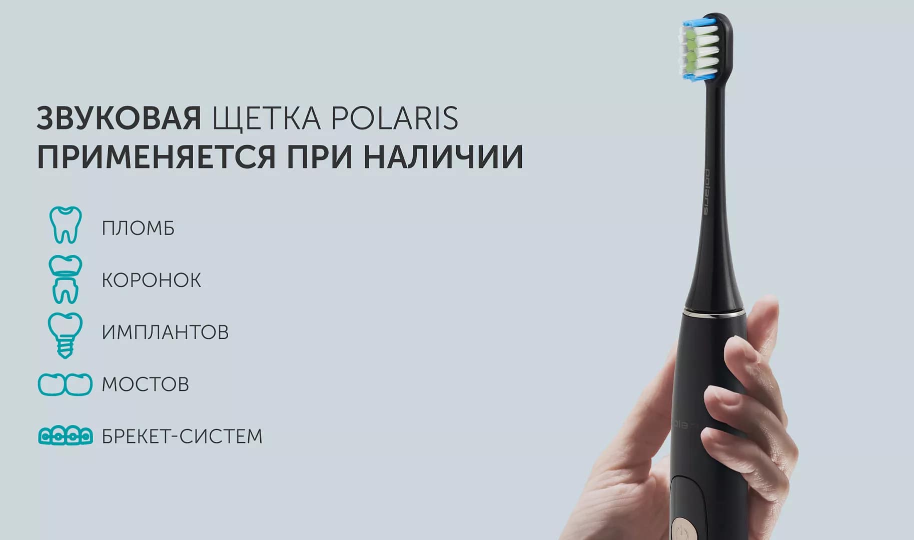 Электрическая зубная щетка Polaris PETB 0503 BL/TC Черный – купить недорого  с доставкой. Цены, отзывы, характеристики, фото в интернет-магазине  shop-polaris.ru