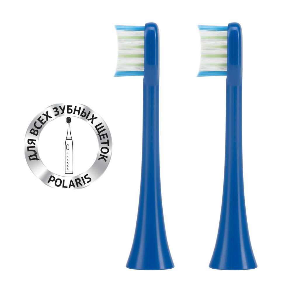 Комплект насадок для электрической зубной щетки Polaris TBH 0105 M (2) насадка венчик для взбивания polaris pwa 0105