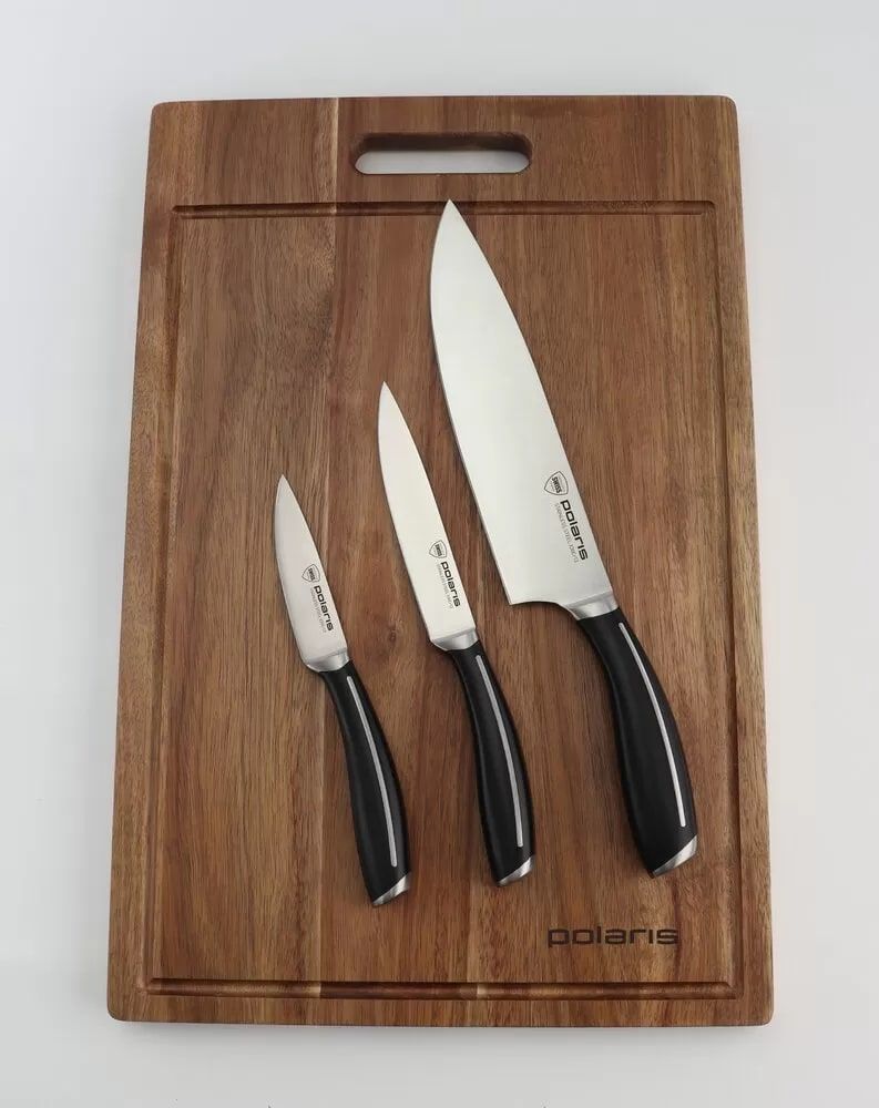 Набор ножей Polaris Stein-4BSS набор кухонный 2 шт 18х26 см 18х18 см варежка прихватка 100% хлопок праздничный олень