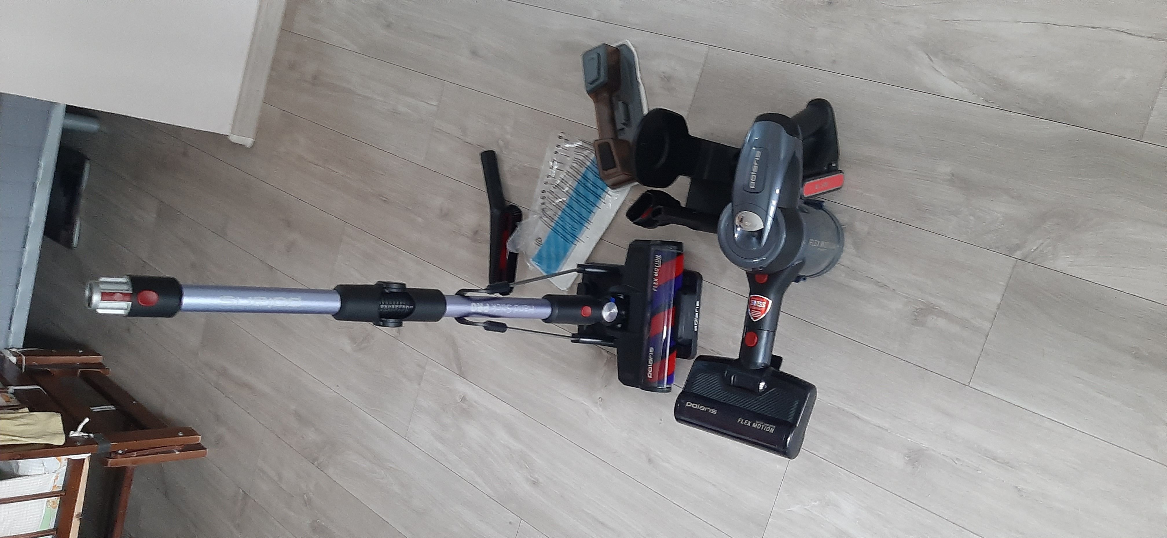Беспроводной пылесос Polaris PVCS 7090 HandStickPRO Aqua Жемчужно-серый ...